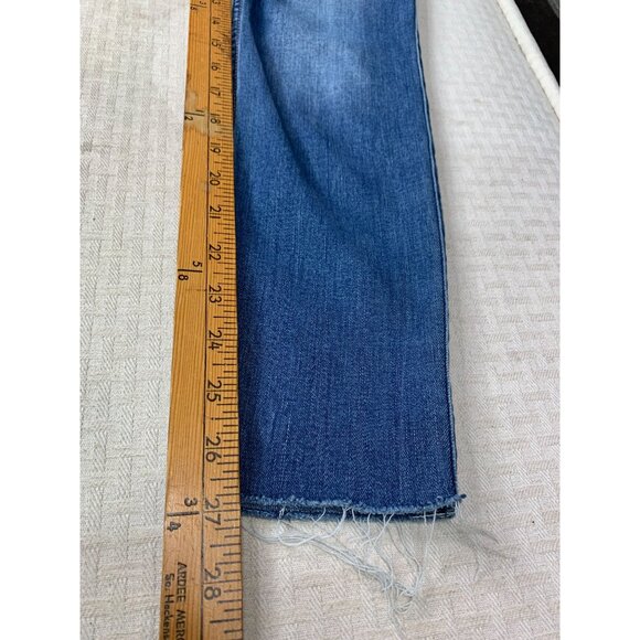 Hollister Women's Size 5S Blue High-Rise Distressed Skinny Jeans W27 L28 - Picture 7 of 12